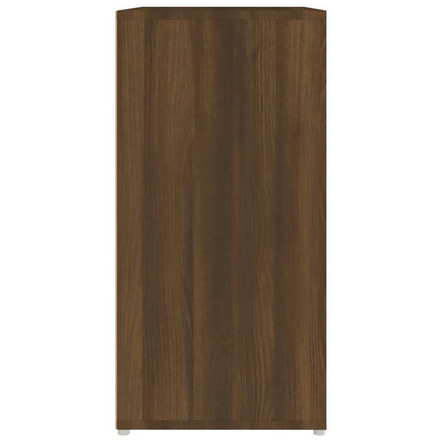 vidaXL Schoenenkast 60x35x70 cm bewerkt hout bruin eikenkleur