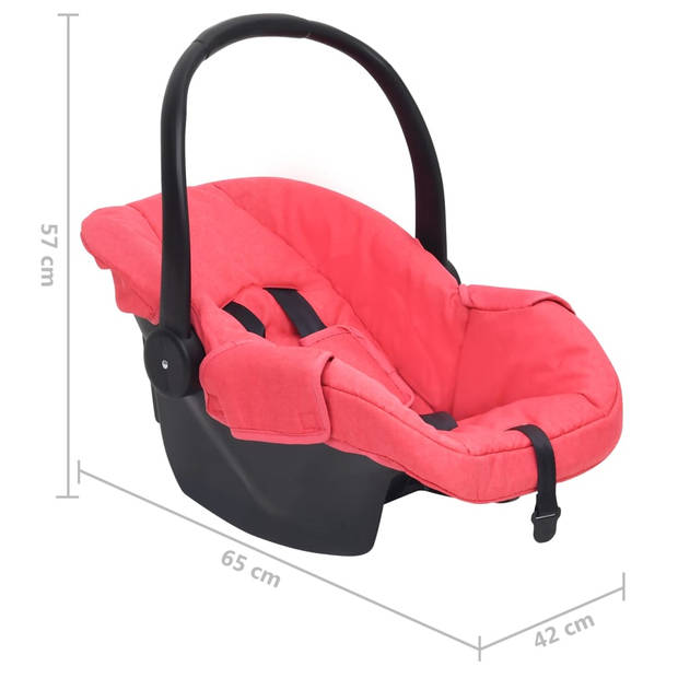 vidaXL Babyautostoel 42x65x57 cm rood