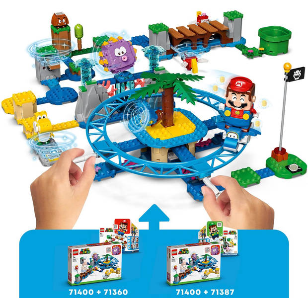 LEGO Super Mario Uitbreidingsset: Reuzen-Urchins strandattractie