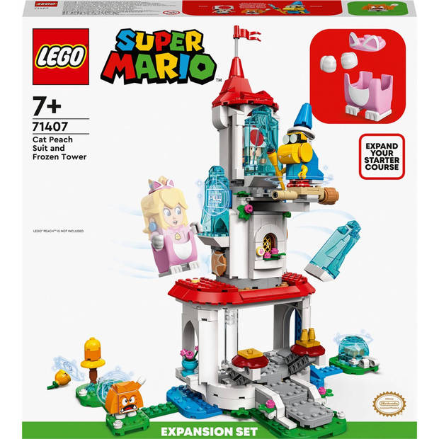 LEGO Super Mario Uitbreidingsset: Kat-Peach-uitrusting en IJstoren - 71407