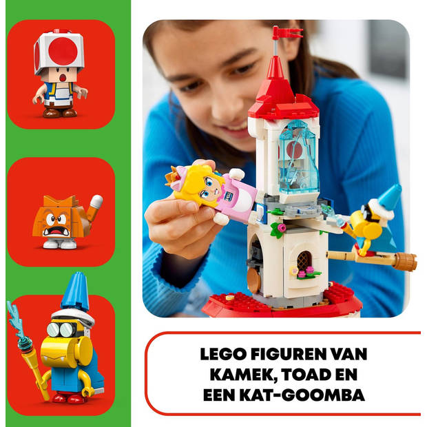 LEGO Super Mario 71407 Uitbreidingsset: Kat-Peach-uitrusting en Ijstoren