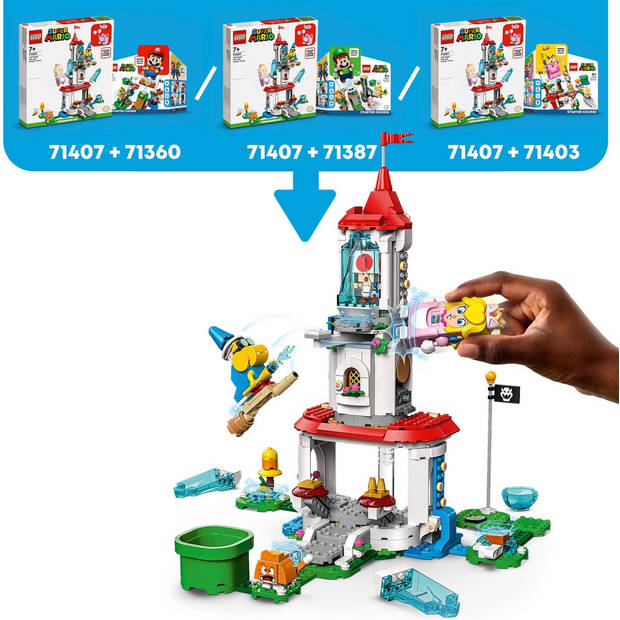 LEGO Super Mario 71407 Uitbreidingsset: Kat-Peach-uitrusting en Ijstoren