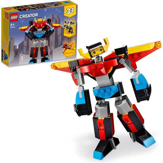 LEGO Creator 3in1 Superrobot Draak Vliegtuig Set 31124