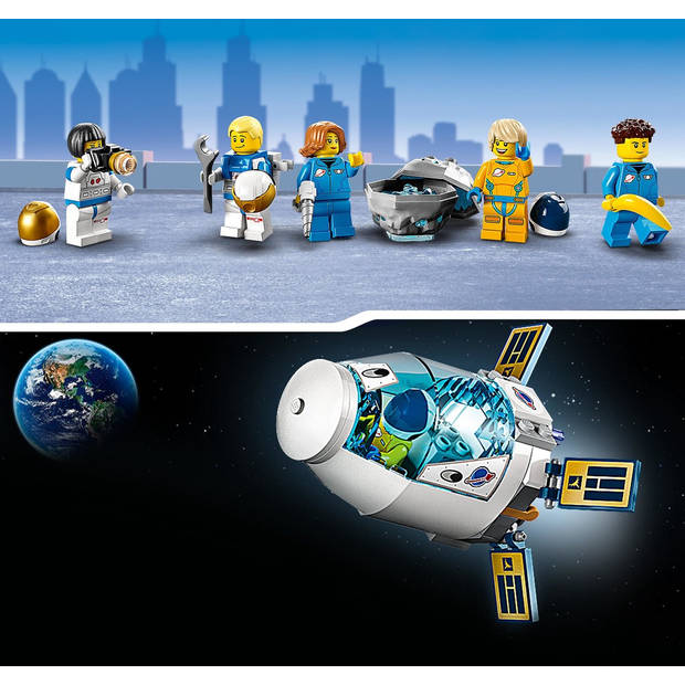 LEGO City Ruimtestation op de maan bouwbare modelbouwset 60349