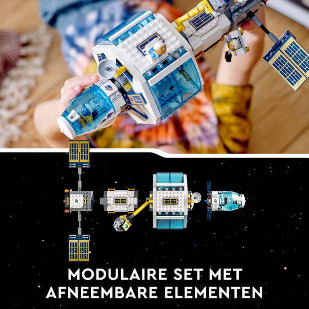 LEGO City Ruimtestation op de maan bouwbare modelbouwset 60349