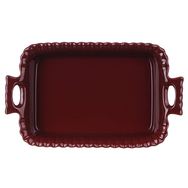 Millimi Keramische Ovenschaal - Saladeschaal - 28 x 16 cm - Rood