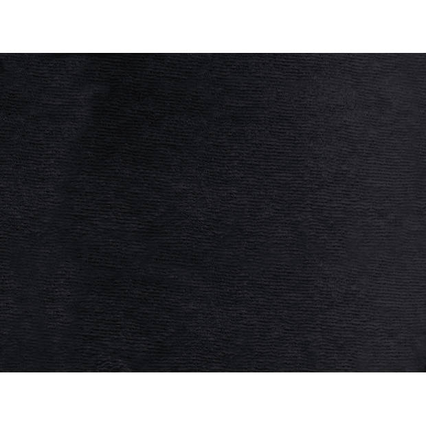 LINNICK Badstof Velours Topper Hoeslaken - zwart - lits jumeaux - 160x210/220-180x200cm