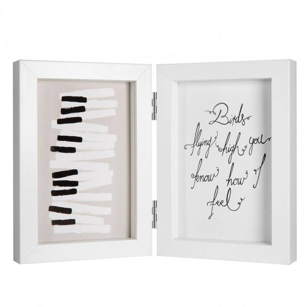 Fotolijst - Piano Double Swing Portrait - Fotomaat 13x18 cm - Wit