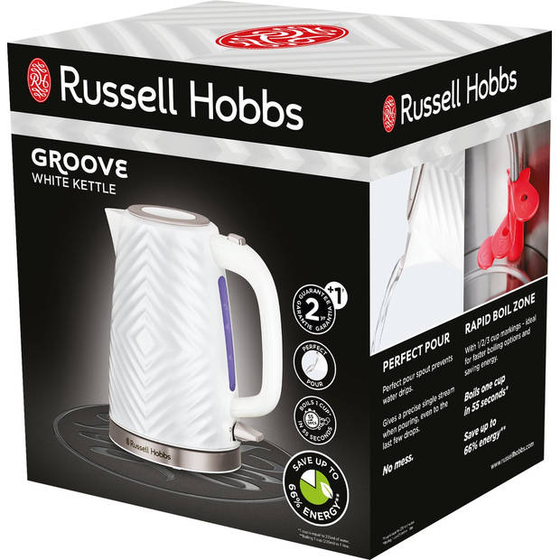 Russell Hobbs waterkoker Groove (Wit)