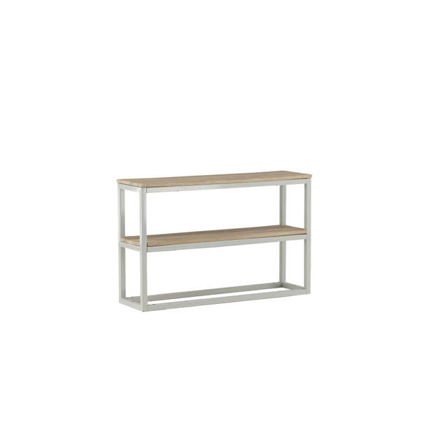 Rise sidetable met plank 30x110 cm es decor, grijs.