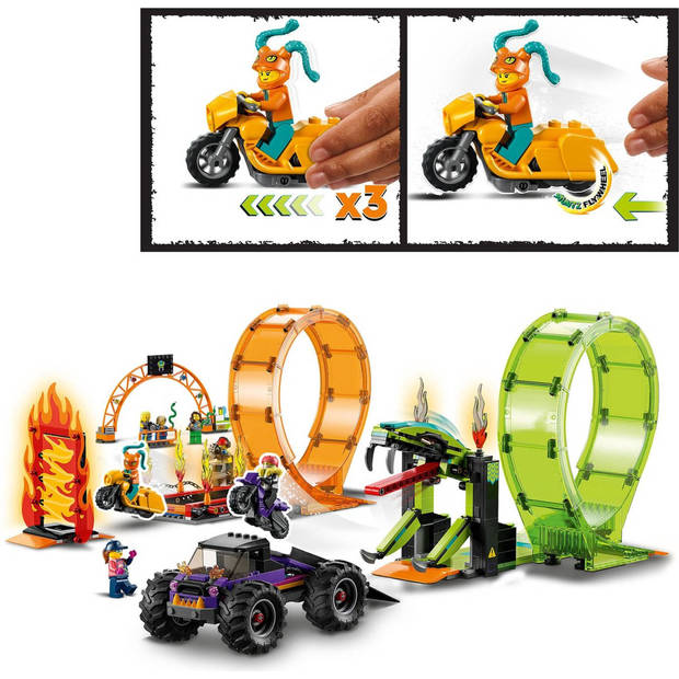 LEGO City Stuntz Dubbele looping stuntarena - 60339