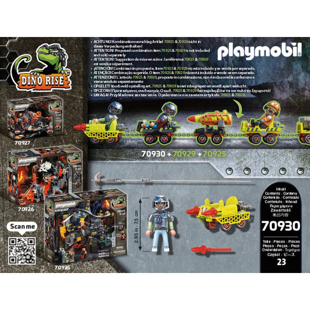 PLAYMOBIL Dino Rise Mijncruiser - 70930