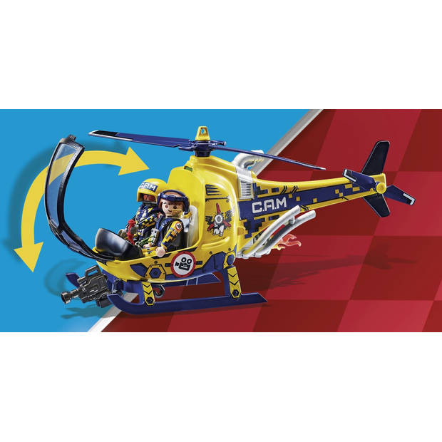 Playmobil Stunt Show Lucht Stuntshow filmploeg helikopter - 70833