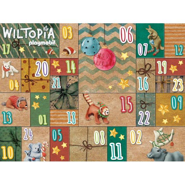 PLAYMOBIL Wiltopia Doe-het-zelf Adventskalender Dierenwereldreis - 71006