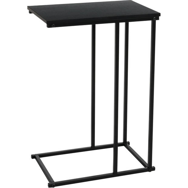H&S Collection banktafel - zwart - metaal - 40 x 26 x 58 cm - Bijzettafels