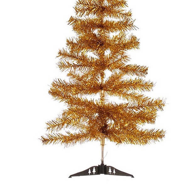 Krist+ Kunst kerstboom - klein - goud - 90 cm - Kunstkerstboom