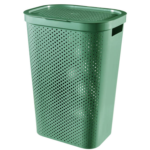 Curver Infinity Recycled Wasmand 60L + Wasmand 40L - Groen