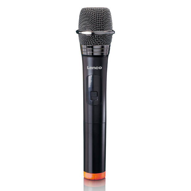 Draadloze microfoon met 6,3 mm ontvanger Lenco Zwart