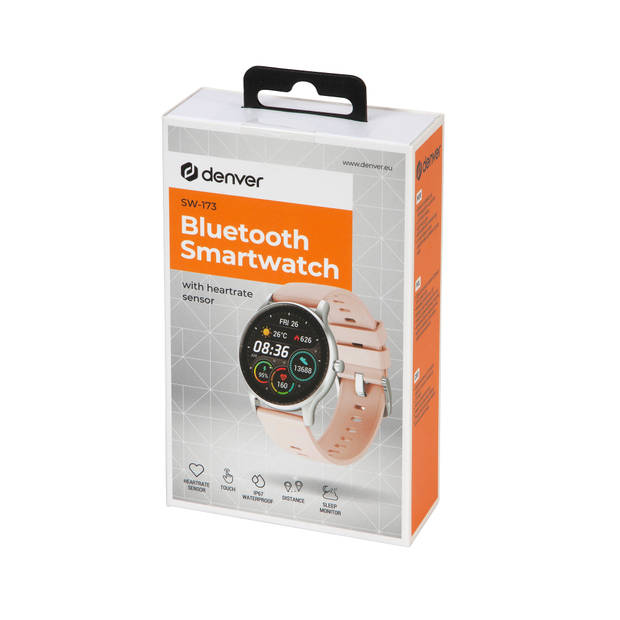 Denver Smartwatch - Multi Sport Modus - Sporthorloge - Belfunctie - Hartslagmeter - Bloeddruk - IP67 - SW173 – Roze