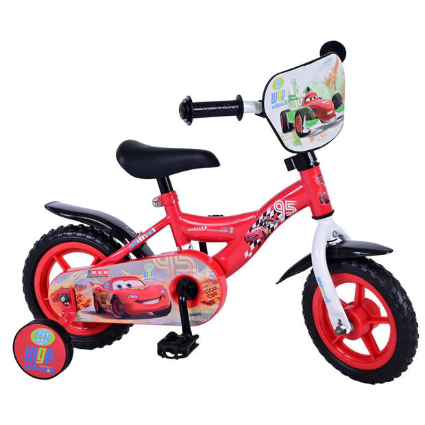 Disney Cars Kinderfiets - Jongens - 10 inch - Rood - Doortrapper