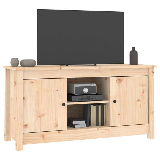 vidaXL Tv-meubel 103x36,5x52 cm massief grenenhout