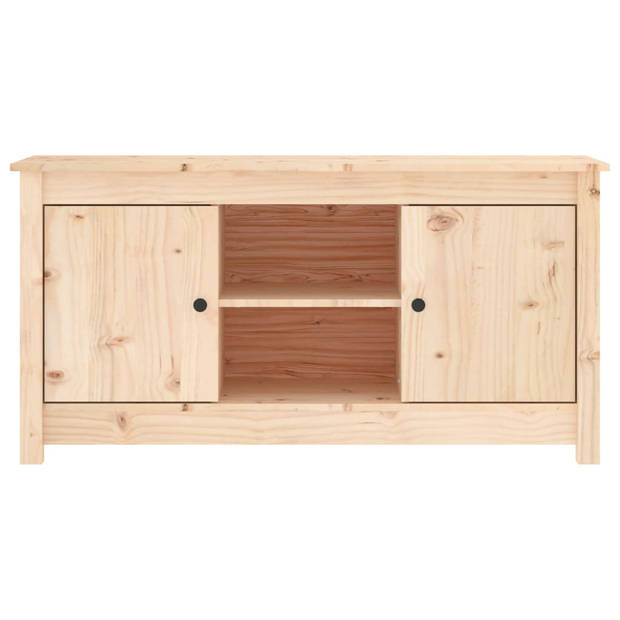 vidaXL Tv-meubel 103x36,5x52 cm massief grenenhout