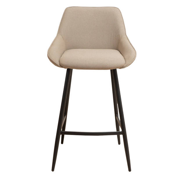 Bronx71 Scandinavische barkruk Lova gerecyclede stof taupe 68 cm.