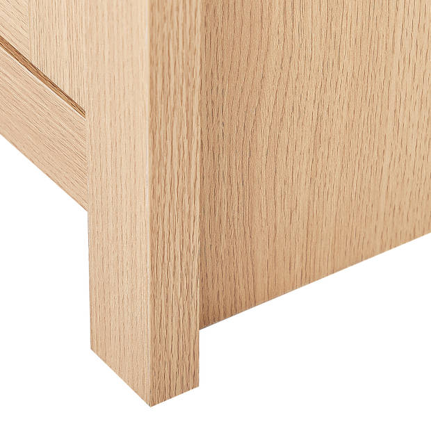 Beliani LANSIN - Sideboard-Lichte houtkleur-Vezelplaat