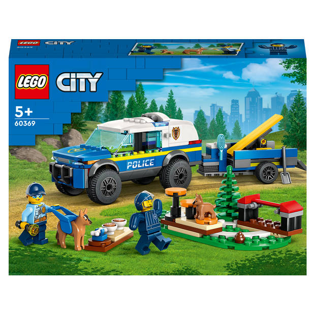 LEGO City 60369 Mobiele training voor politiehonden Set