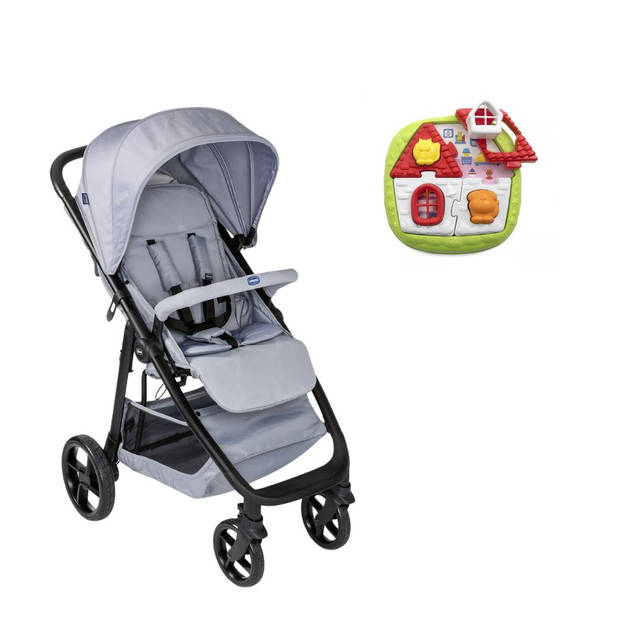 Chicco bundel - Buggy Multiride - Light Grey & Puzzel - 2-in-1 Huispuzzel