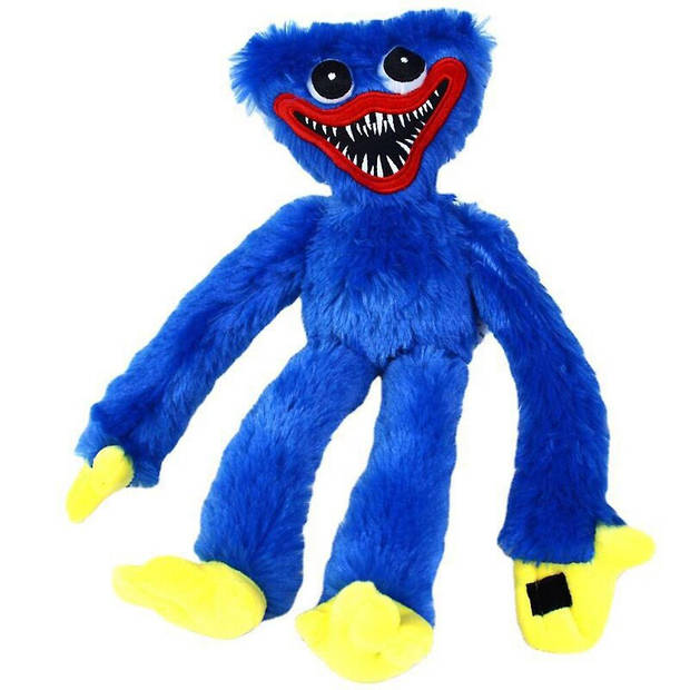 Huggy Wuggy Kissy Missy Poppy Playtime Knuffel 40 Cm Blauw Blokker 9015