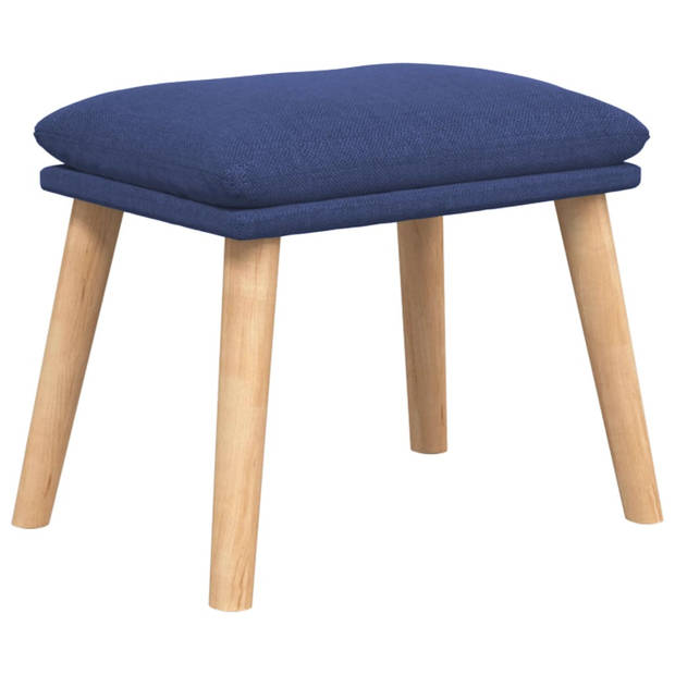 The Living Store Relaxstoel - Stoelen - 70x77x94 cm - Blauw