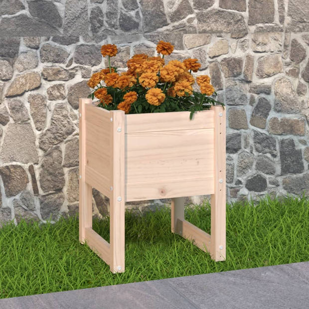 vidaXL Plantenbak 40x40x52,5 cm massief grenenhout