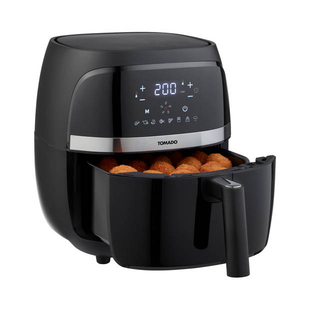 Tomado TAF3202B - Airfryer - Heteluchtfriteuse - 3,2 liter inhoud - Digitaal display - 500 gr friet - Zwart