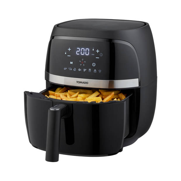 Tomado TAF3202B - Airfryer - Heteluchtfriteuse - 3,2 liter inhoud - Digitaal display - 500 gr friet - Zwart