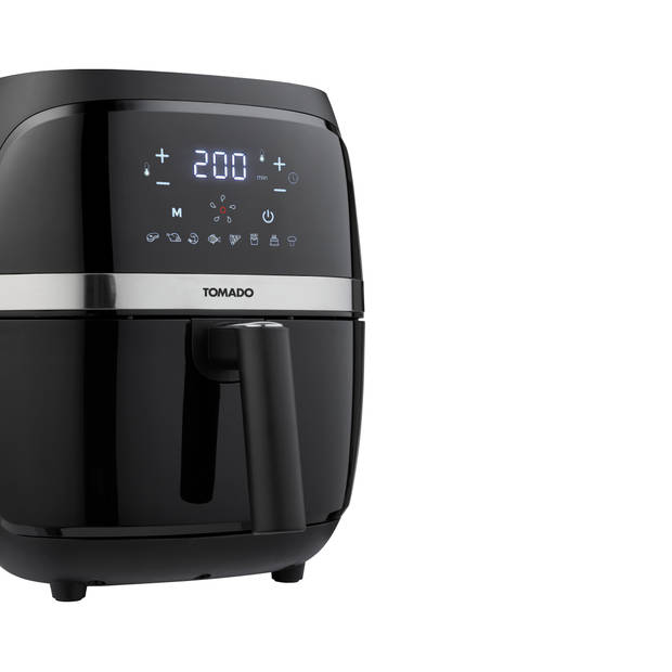 Tomado TAF3202B - Airfryer - Heteluchtfriteuse - 3,2 liter inhoud - Digitaal display - 500 gr friet - Zwart