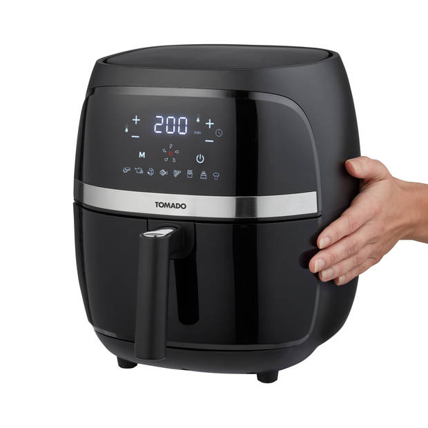 Tomado TAF3202B - Airfryer - Heteluchtfriteuse - 3,2 liter inhoud - Digitaal display - 500 gr friet - Zwart