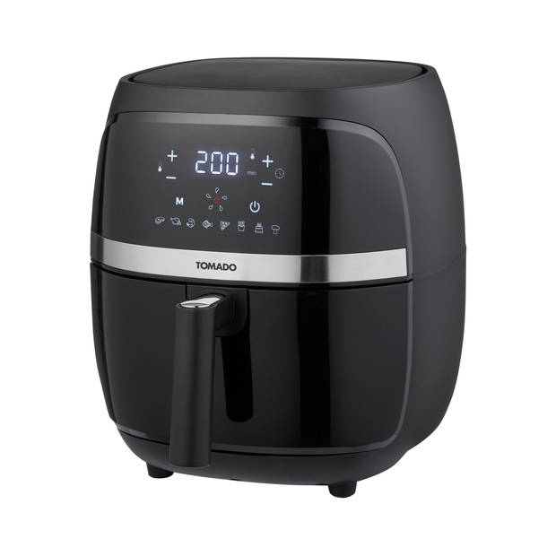 Tomado TAF3202B - Airfryer - Heteluchtfriteuse - 3,2 liter inhoud - Digitaal display - 500 gr friet - Zwart