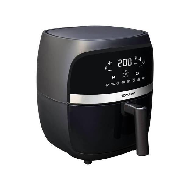 Tomado TAF3202B - Airfryer - Heteluchtfriteuse - 3,2 liter inhoud - Digitaal display - 500 gr friet - Zwart