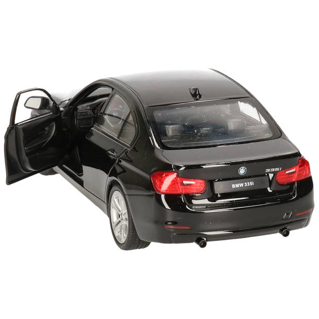 Speelgoedauto BMW 335i zwart 1:24/19 x 7 x 6 cm - Speelgoed auto's