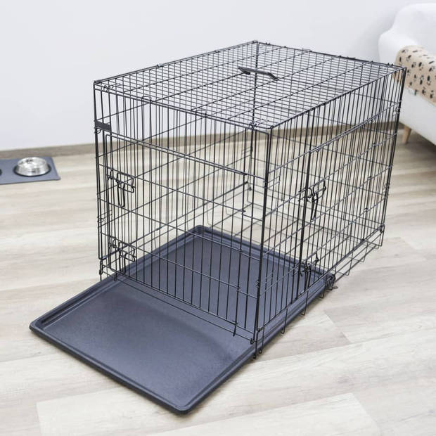 Kerbl Hondenbench 92x63x74 cm zwart