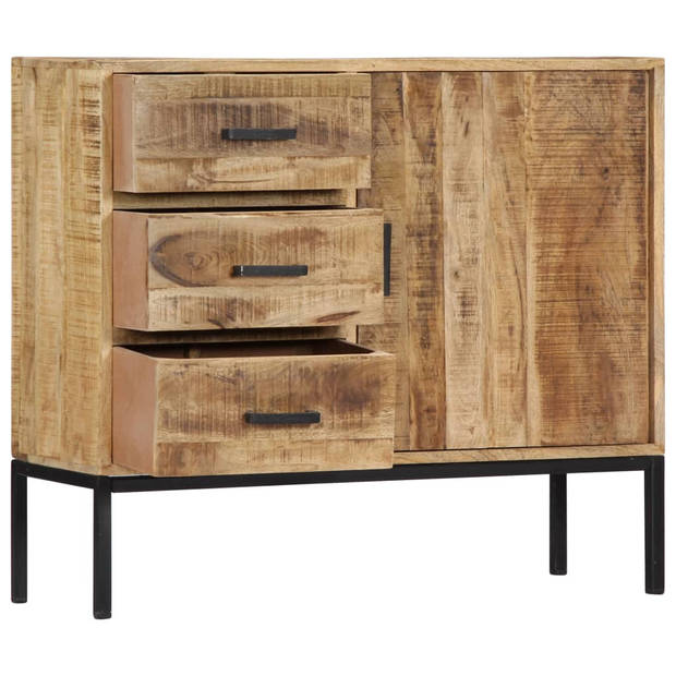 The Living Store Dressoir Mangohout - 88 x 30 x 71 cm - Handgemaakt - Unieke houtnerven