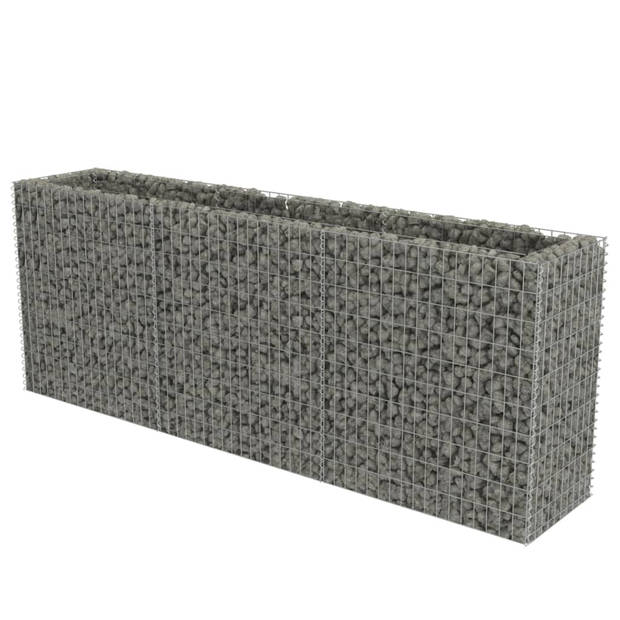 vidaXL Gabion plantenbak verhoogd 270x50x100 cm gegalvaniseerd staal