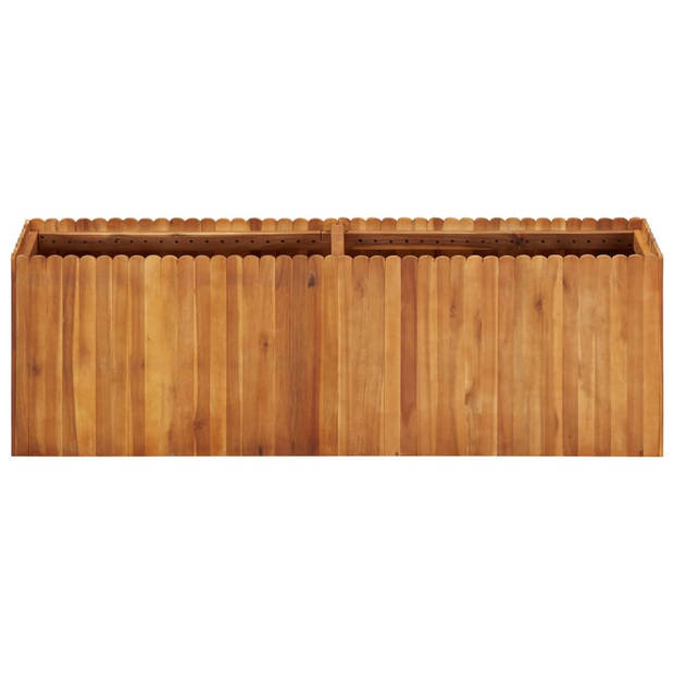 The Living Store Houten kweekbak Acaciahout - 150 x 30 x 50 cm - gelat bodem