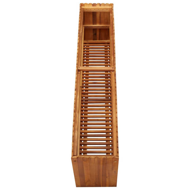 The Living Store Houten kweekbak Acaciahout - 150 x 30 x 50 cm - gelat bodem