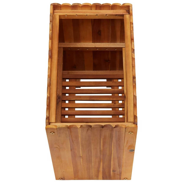 The Living Store Houten Kweekbak - 50 x 30 x 50 cm - natuurlijke houtkleur - massief acaciahout