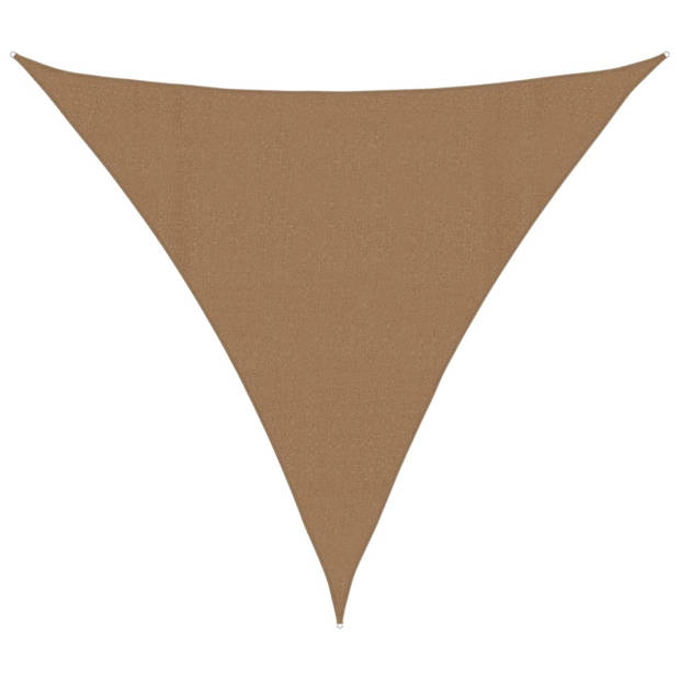 vidaXL Zonnezeil 160 g/m² 4x4x4 m HDPE taupe