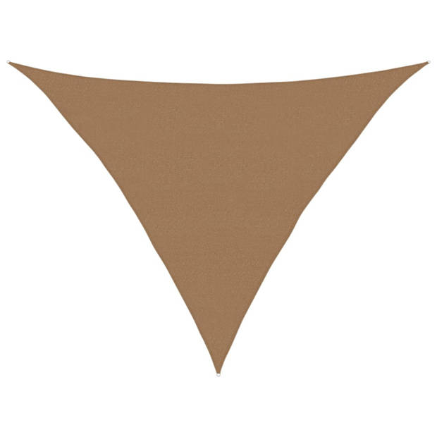 vidaXL Zonnezeil 160 g/m² 5x5x6 m HDPE taupe