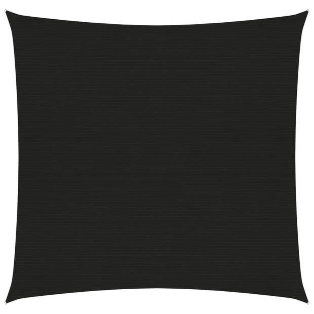 vidaXL Zonnezeil 160 g/m² 4,5x4,5 m HDPE zwart