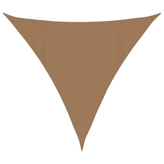 vidaXL Zonnezeil 160 g/m² 4,5x4,5x4,5 m HDPE taupe